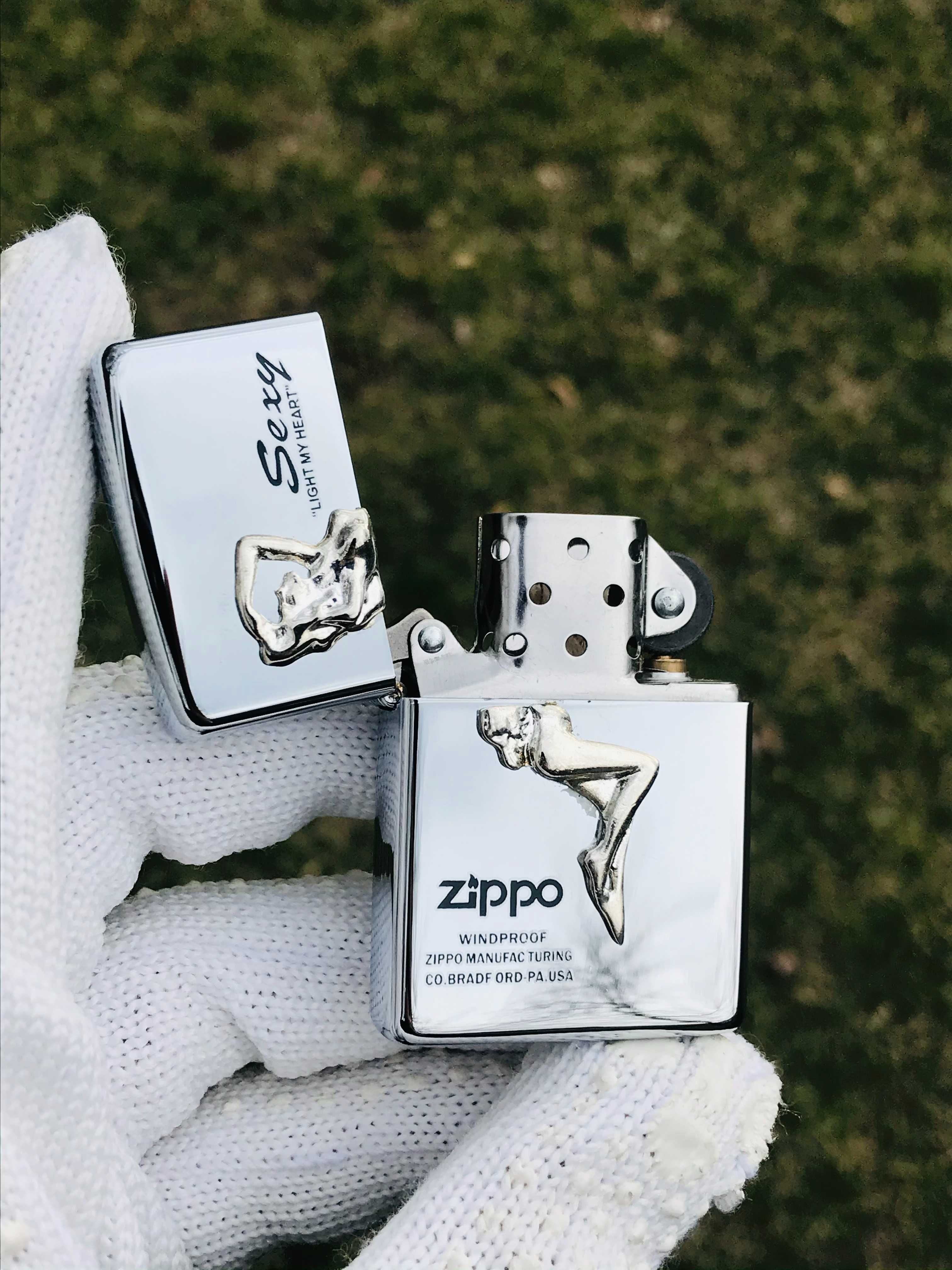 Запальничка Zippo Silver Girl бензинова нова в коробці