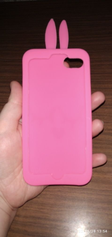 Etui case 3D - IPhone 7 - różowy króliczek