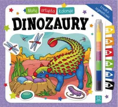 Mały artysta koloruje dinozaury - praca zbiorowa