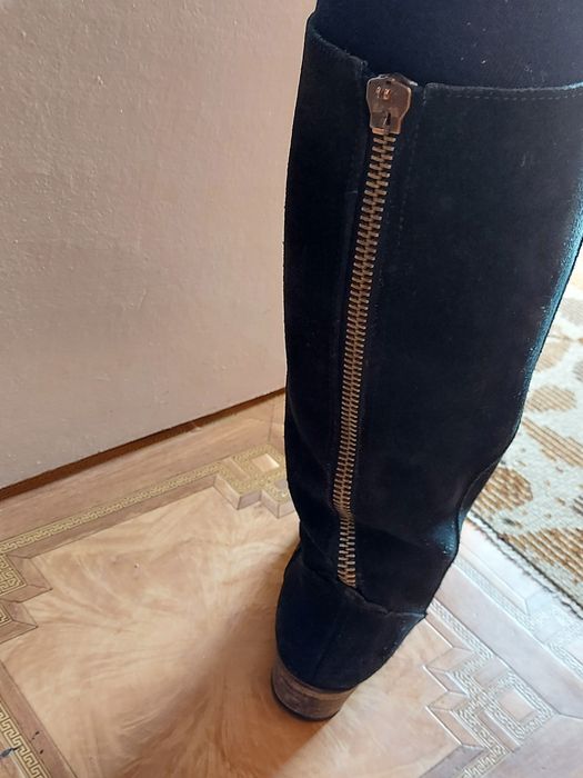 Сапоги осінні натуральний замш