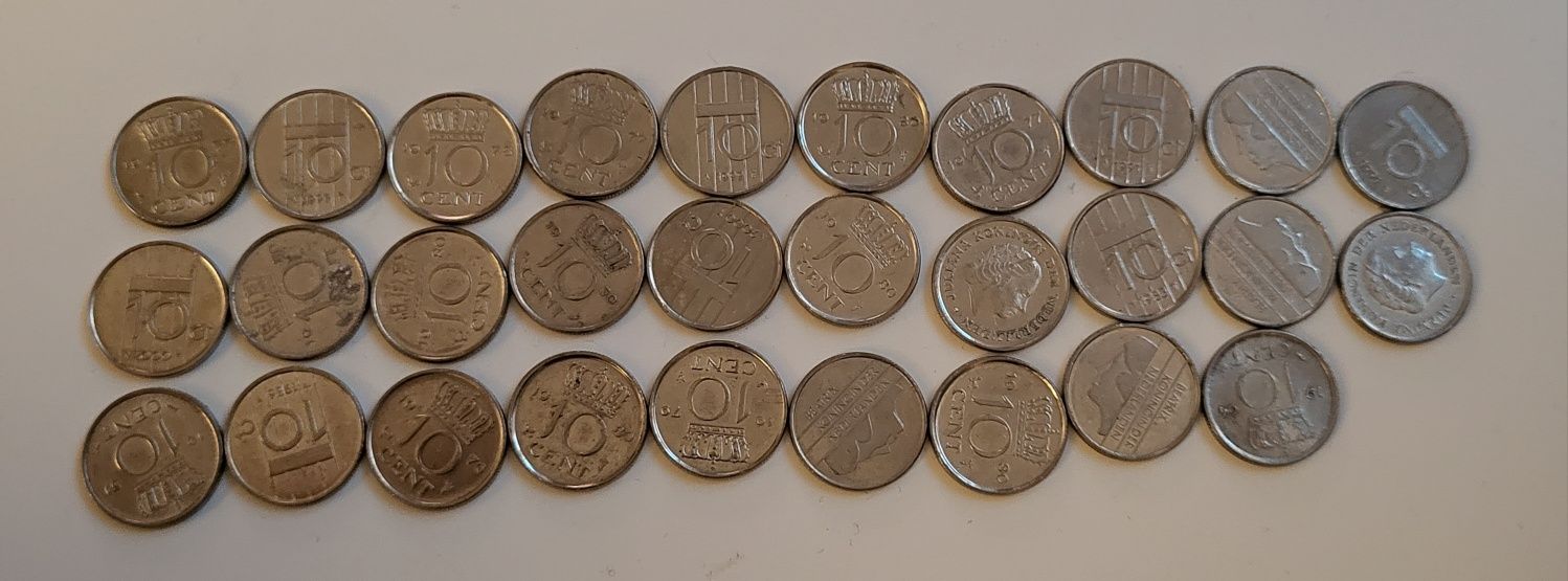 Monety 10 centów holenderskie