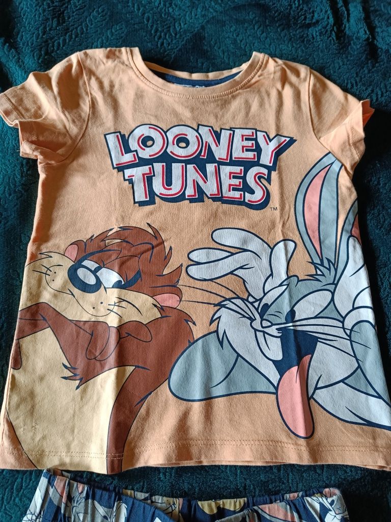 Jak nowa Piżama looney tunes 110 / 116 chłopięca na lato