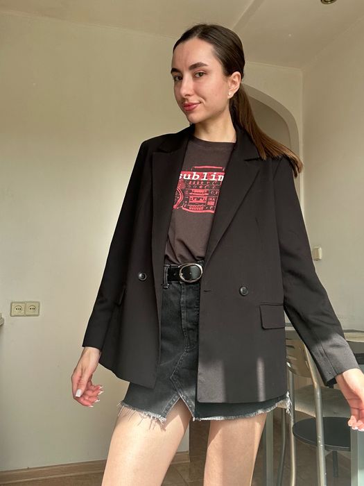 Піджак Mango чорний хс