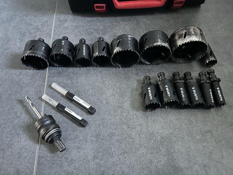 Набір біметалевих коронок Würth 19-76 мм