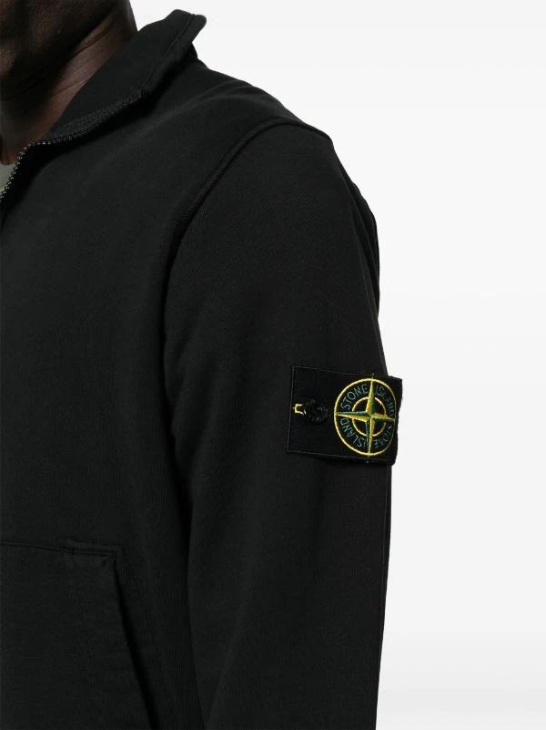 НОВАЯ! Оригинальная кофта, кардиган (L) черный Stone Island