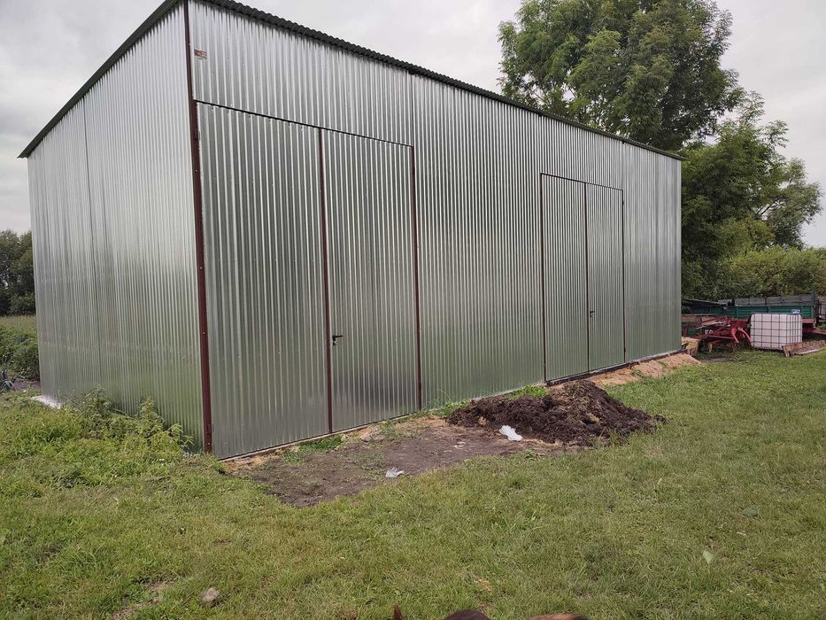 Garaż Blaszany OTWARTY - Hala Zadaszona - Wiata na Maszyny - GRZYWSTAL