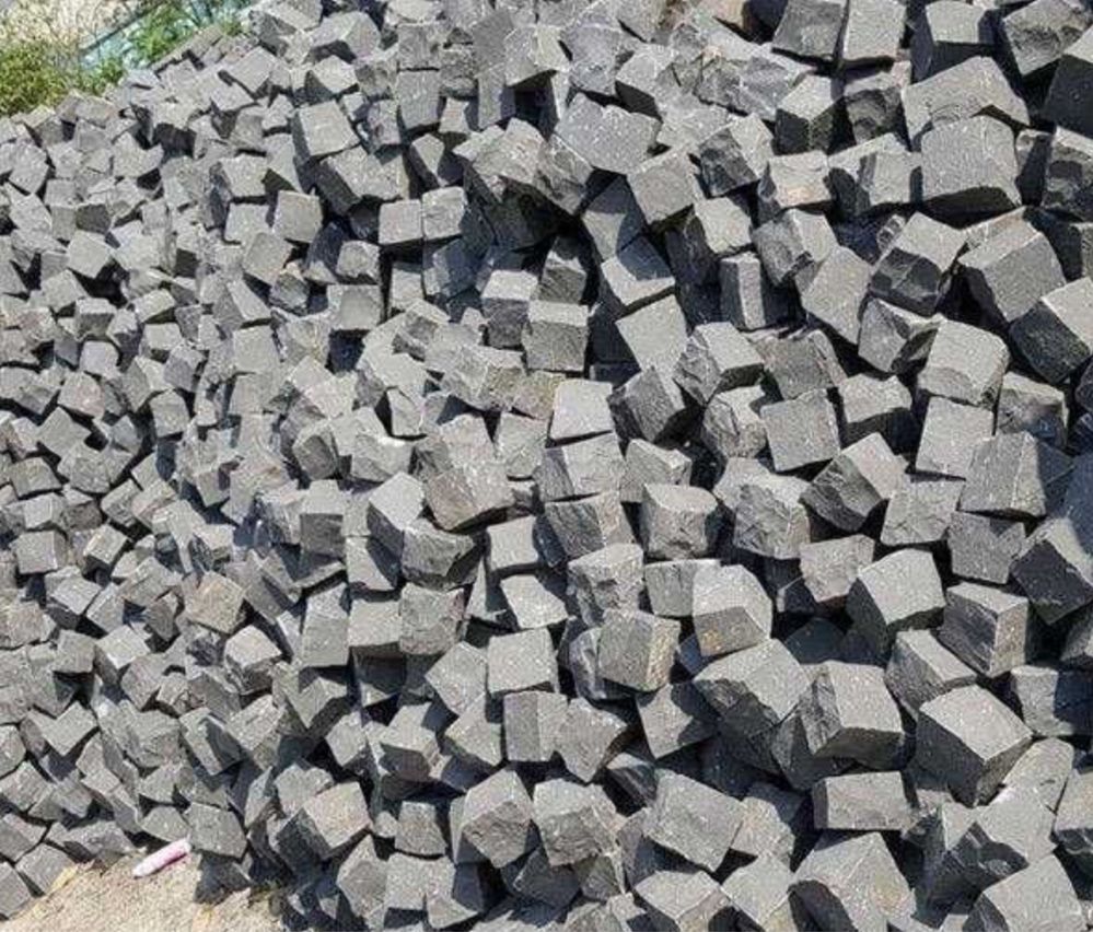 CZARNA KOSTKA BAZALTOWA 4x6, 7x9, 10x10 Czarny Granit Szwed