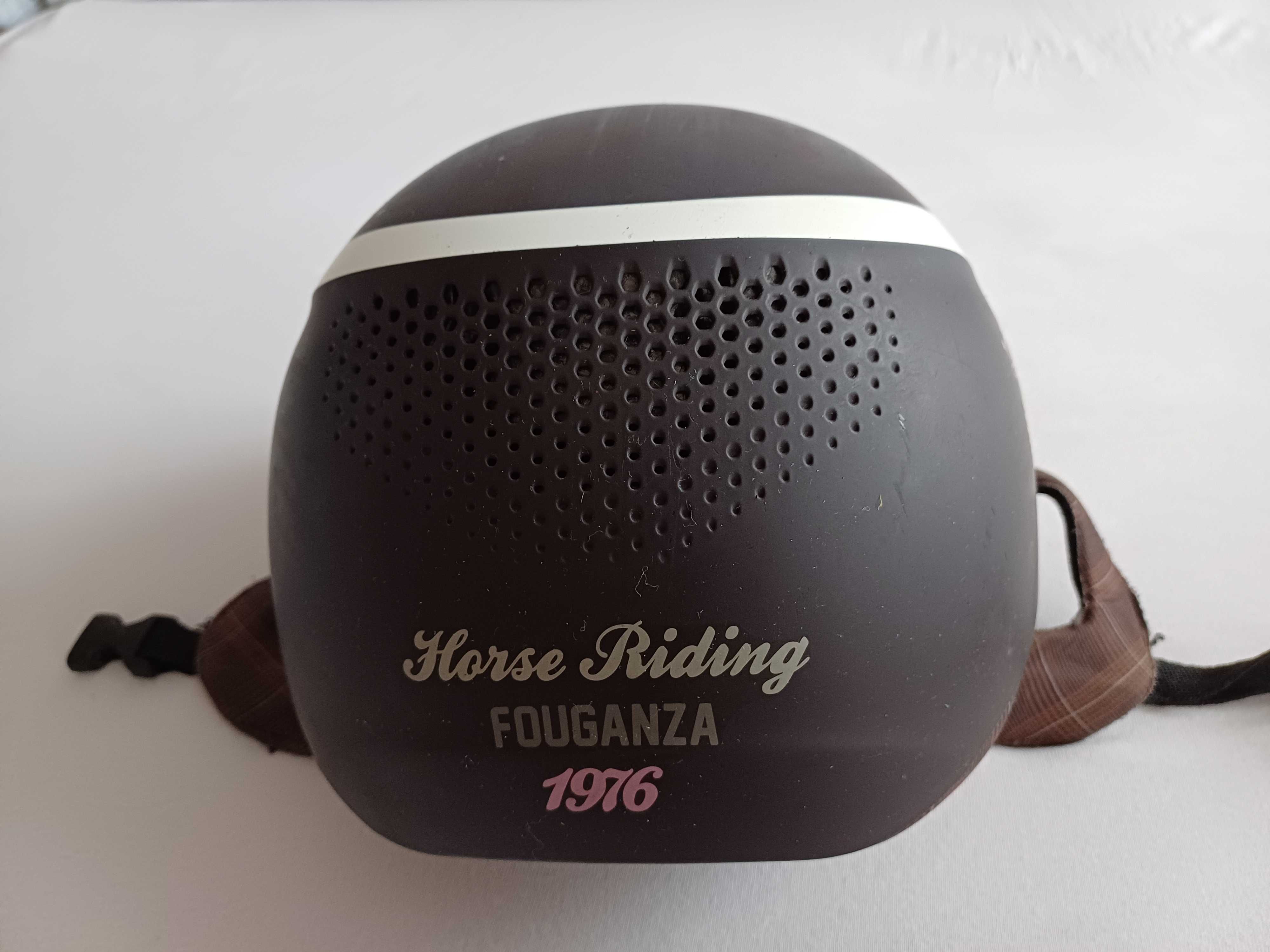Toczek kask jeździecki Fouganza 51-53 i 55-58