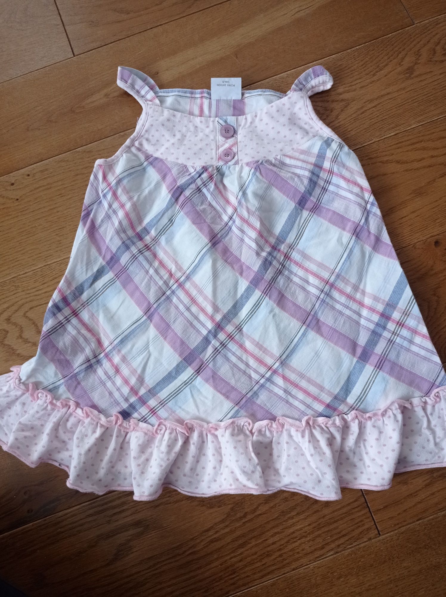 Ubrania letnie dla dziewczynki 116 cm, spódniczka, T-Shirt, sukienka