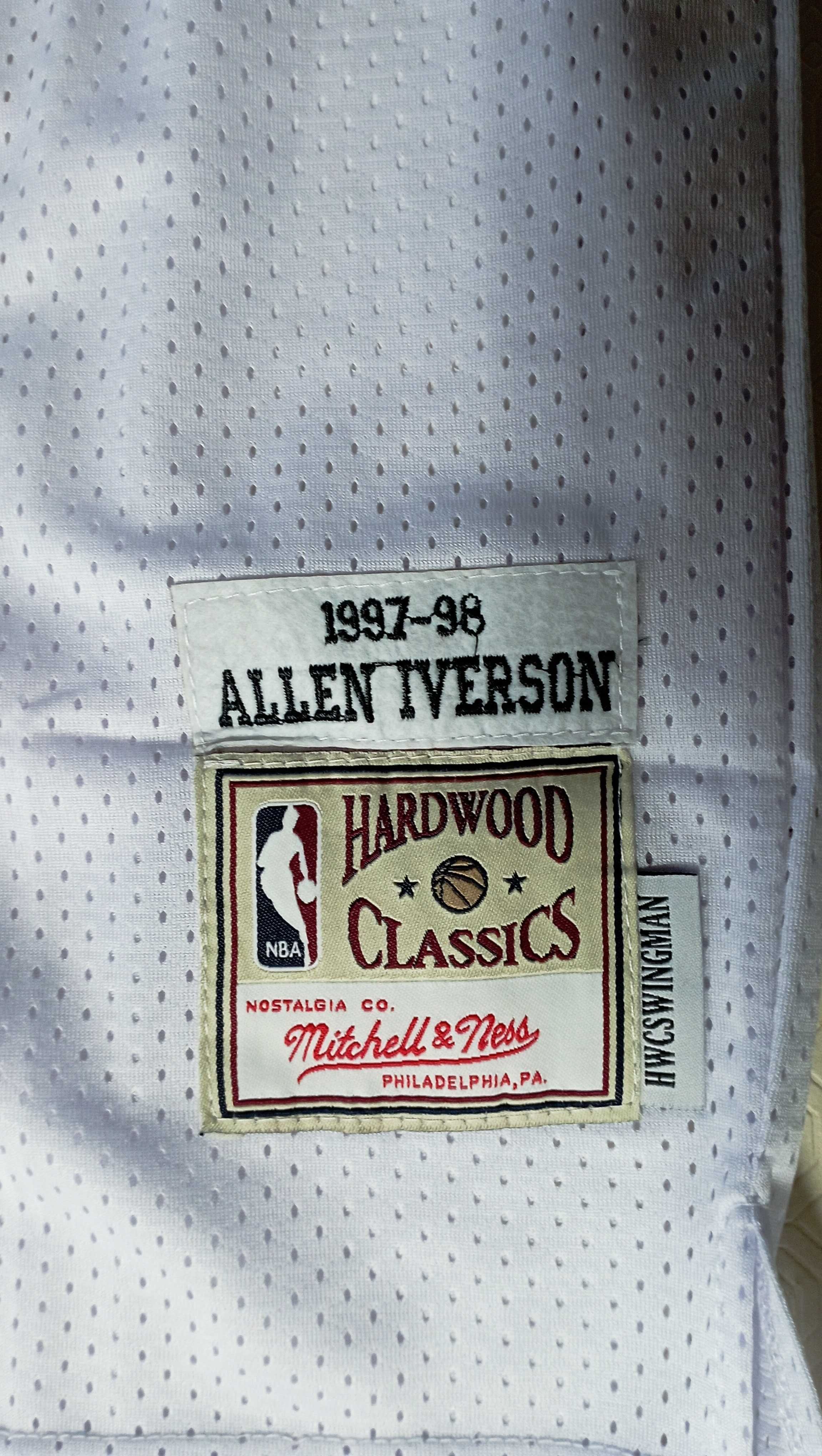 Camisola branca NBA Philadelphia 76ers Allen Iverson nova com etiqueta