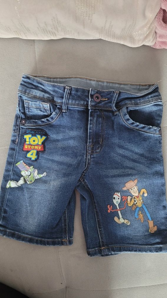 Toy Story 4 Primark spodenki jeansowe krótkie roz 116