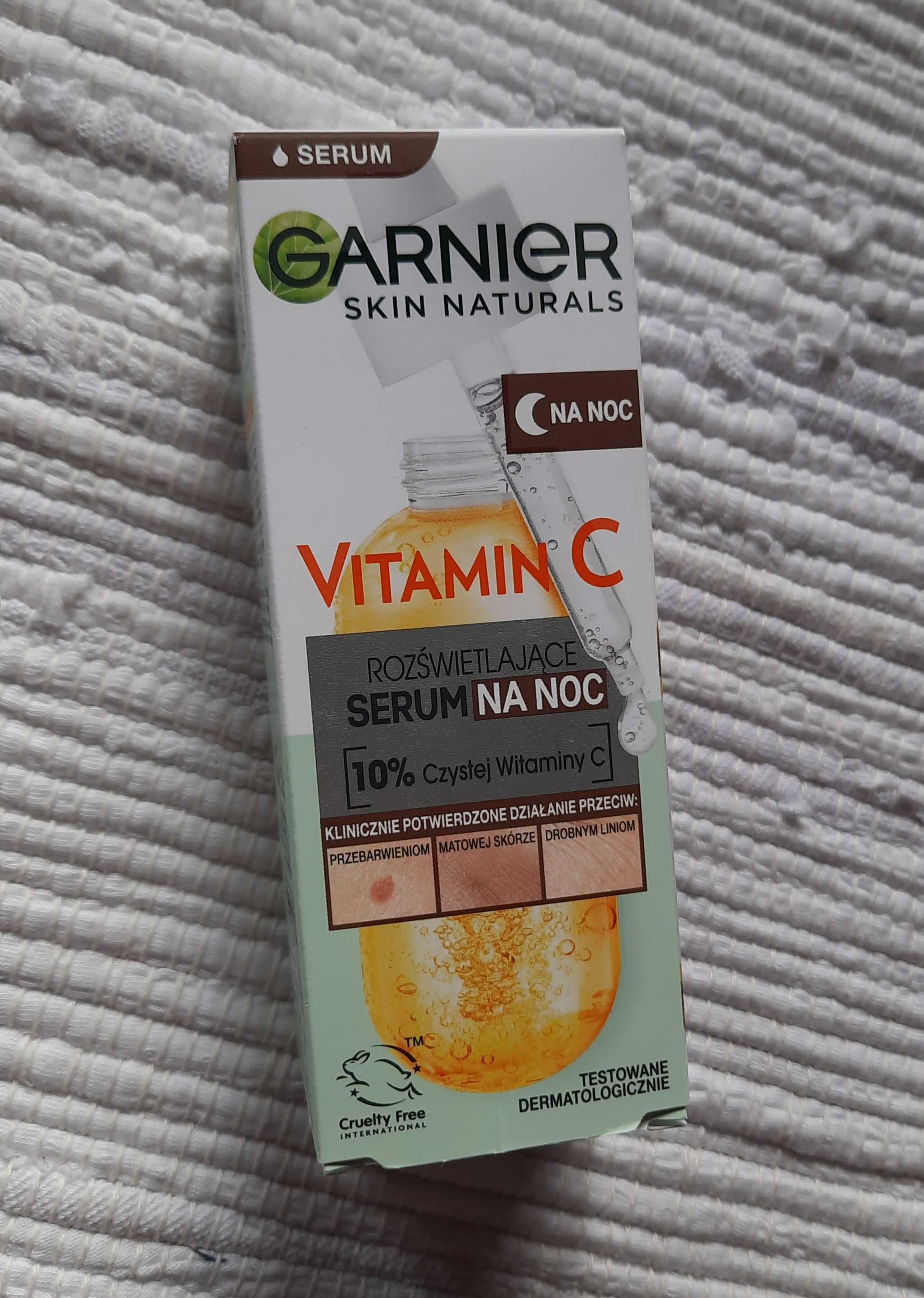 GARNIER VITAMIN C rozświetlające serum do twarzy na noc, 30 ml