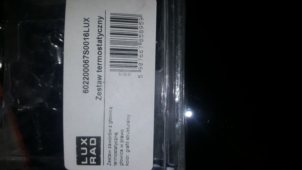 Zestaw termostatyczny osiowy