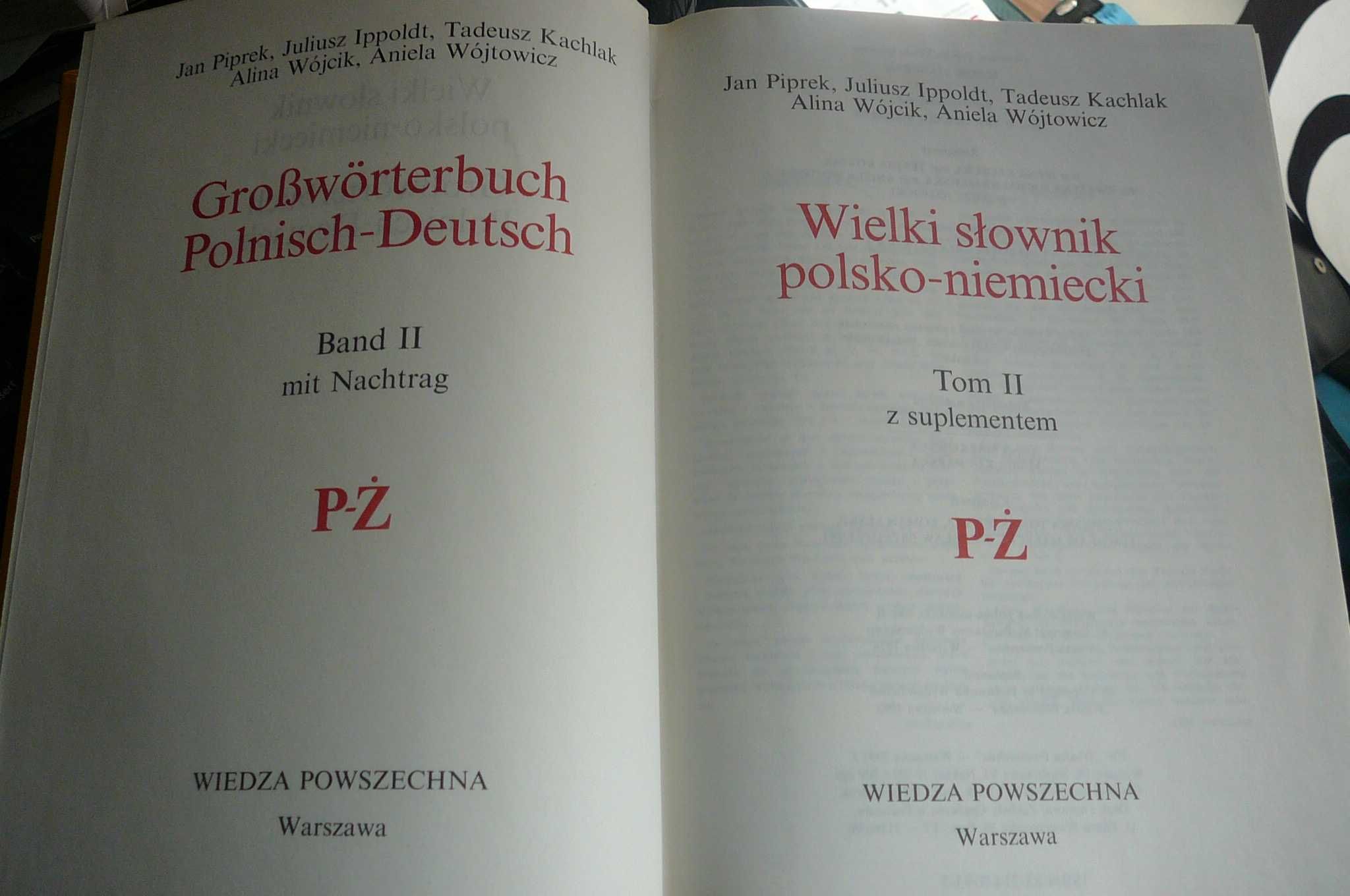 Wielki Słownik j. niemieckiego, Angielski Francuski obrazkowy,