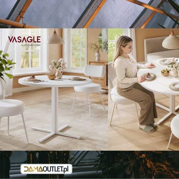 Stół okrągły 80cm biały dla 4 osób DUŻY wybór MEBLE DaMaOutlet.pl