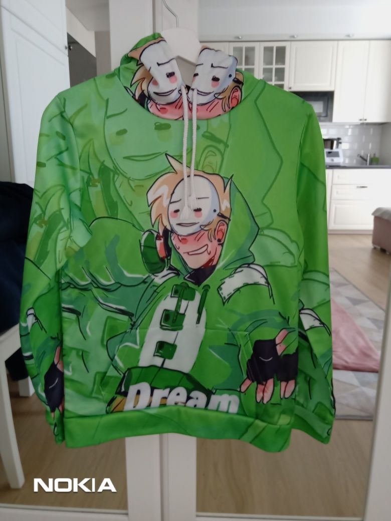 Zielona bluza z kapturem Dreamwastaken S