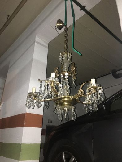 Lustre candelabro candeeiro de teto vintage