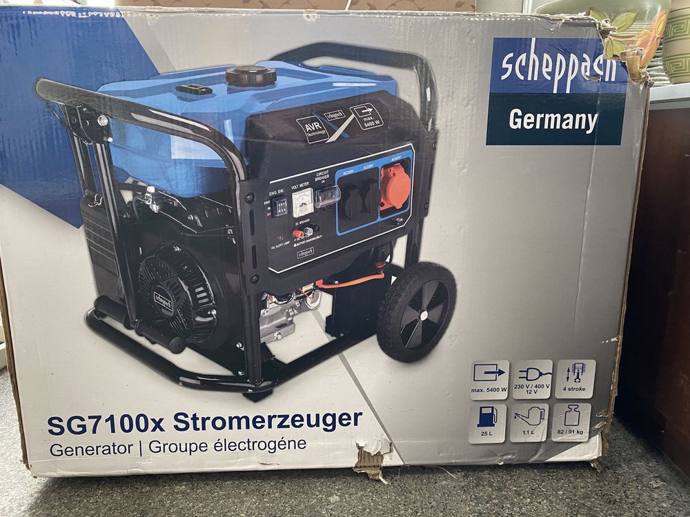 Генератор Scheppach SG7100x бензиновий