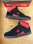 Buty trampki sneakersy adidasy DC shoes 45 cure hi top czarne czerwone