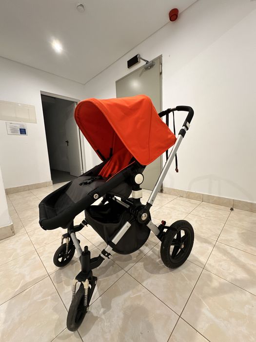 Carrinho Bébé Bugaboo cameleon 3 +berço + patim +capa de chuva