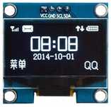 Wyświetlacz OLED 0,96 I2C SSD1306 biały
