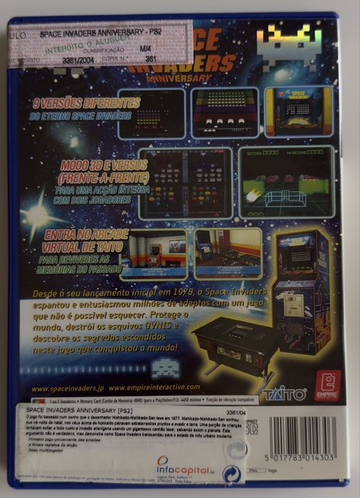 Space Invaders PS2 - Como Novo