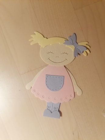 Wykrojnik postać dziewczynka girl scrapbooking