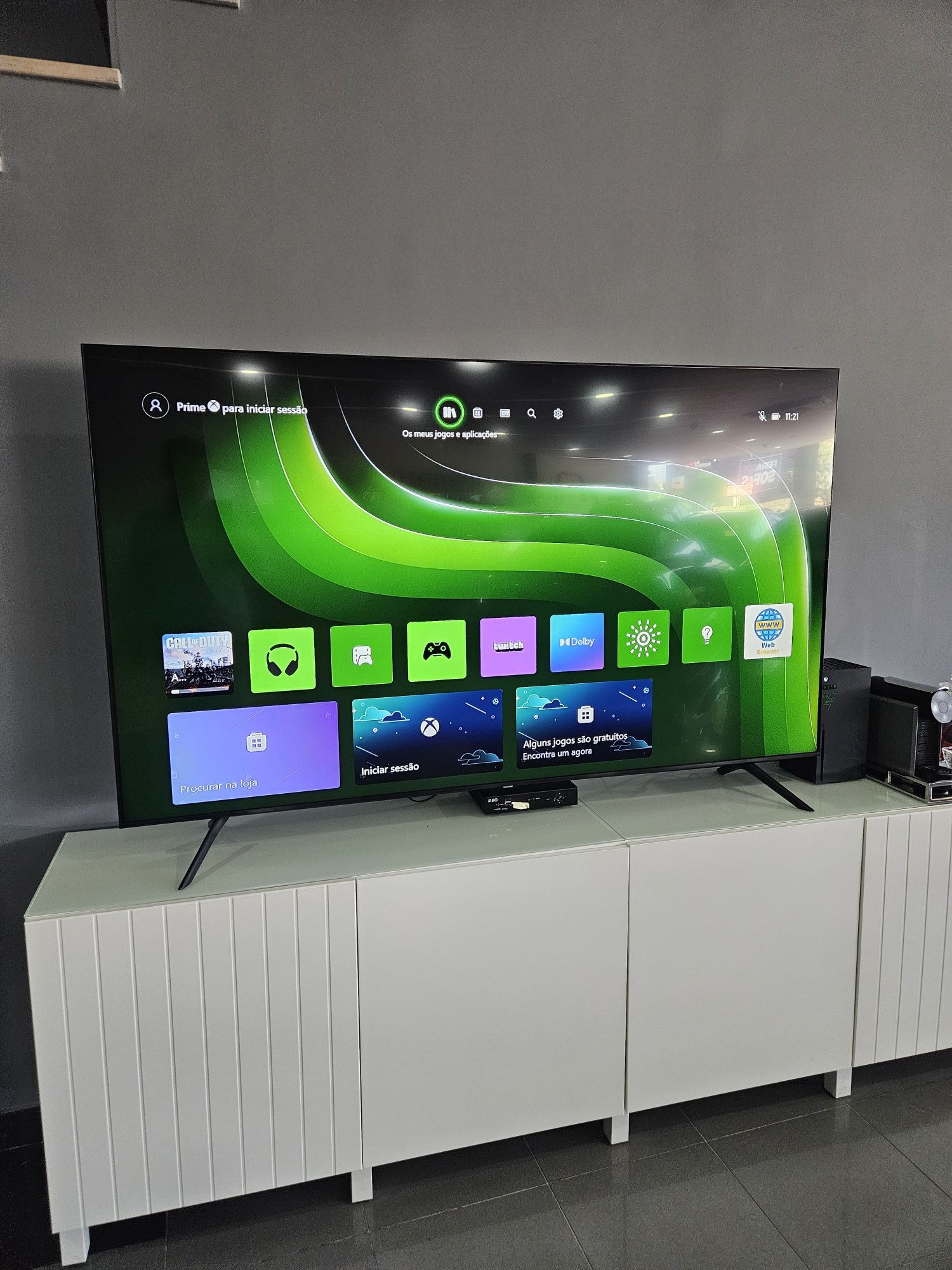 Xbox series X com mais comando