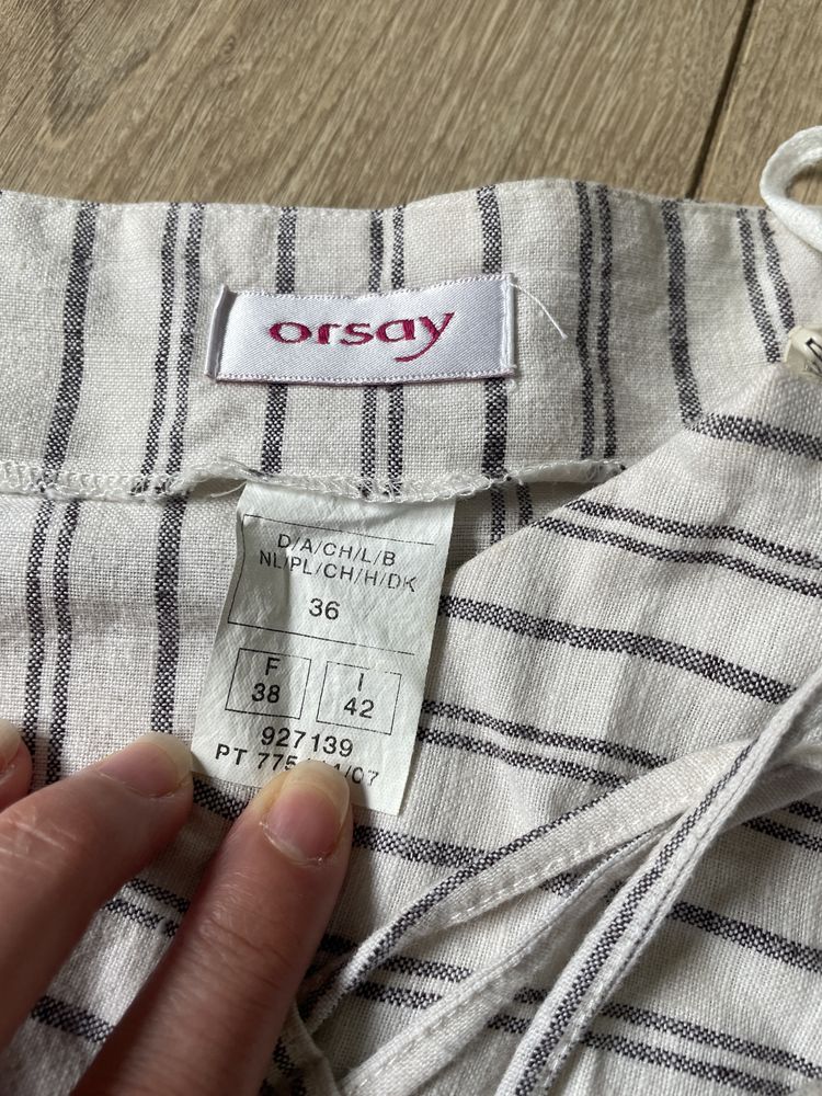 MEGA spódnica len Orsay 36
