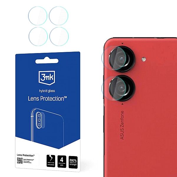 Szkło hybrydowe na obiektyw aparatu 3mk Lens Protection na Asus Zenfon