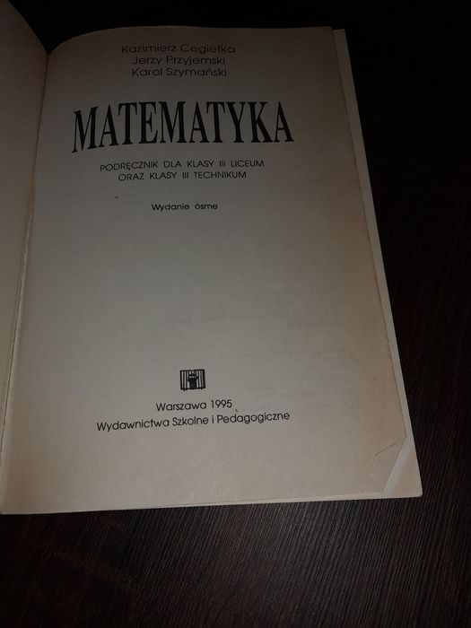 Matematyka podręcznik