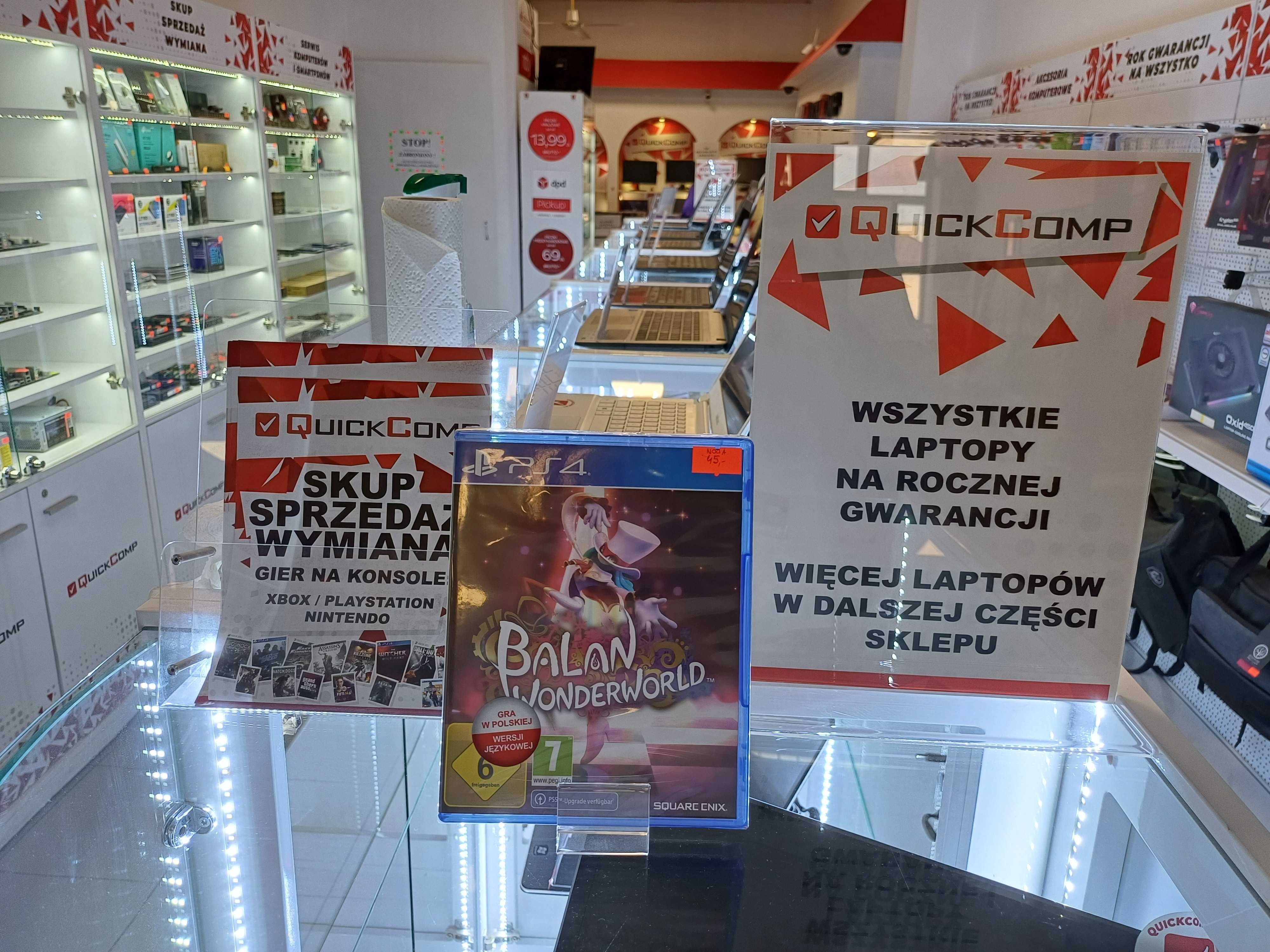 NOWA Gra PlayStation 4 PS4 / PS5 Balan Wonderworld PL Gwarancja 1 rok