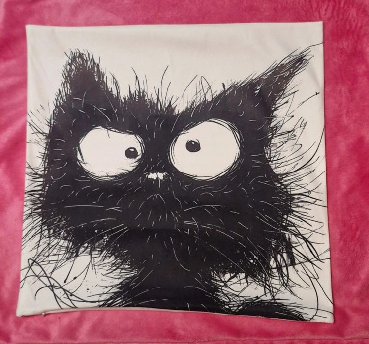 Poszewka dekoracyjna 45cm × 45cm kot