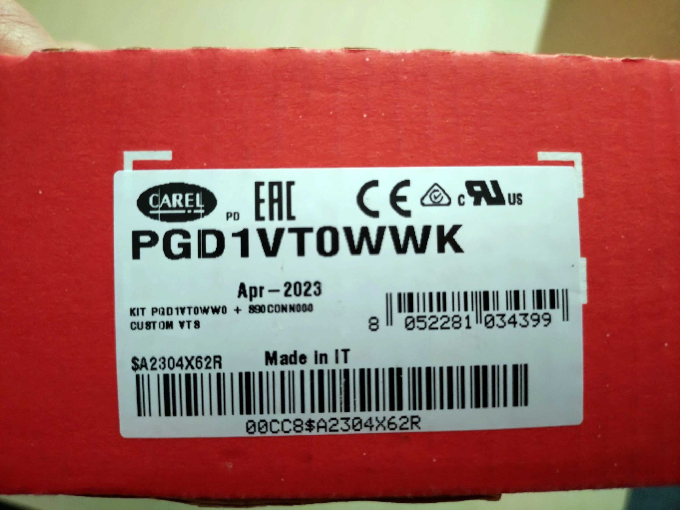 Panel HMI Carel PGD 1VT0WWK