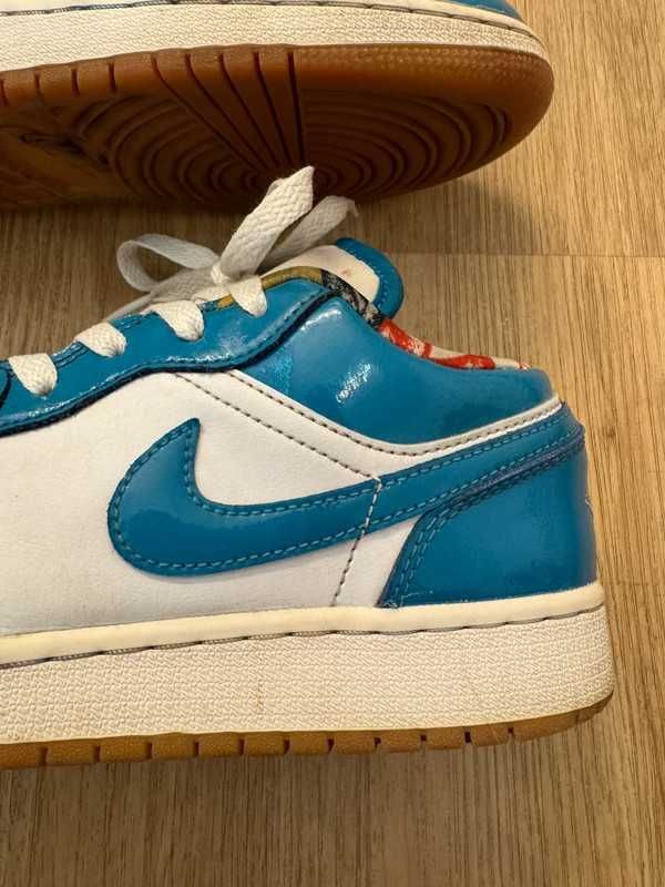 Nike Air Jordan 1 Low Barcelona GS size 38,5 blue white sneakersy buty