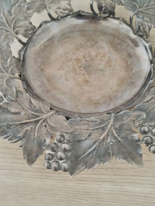 Piękna platerowana Patera