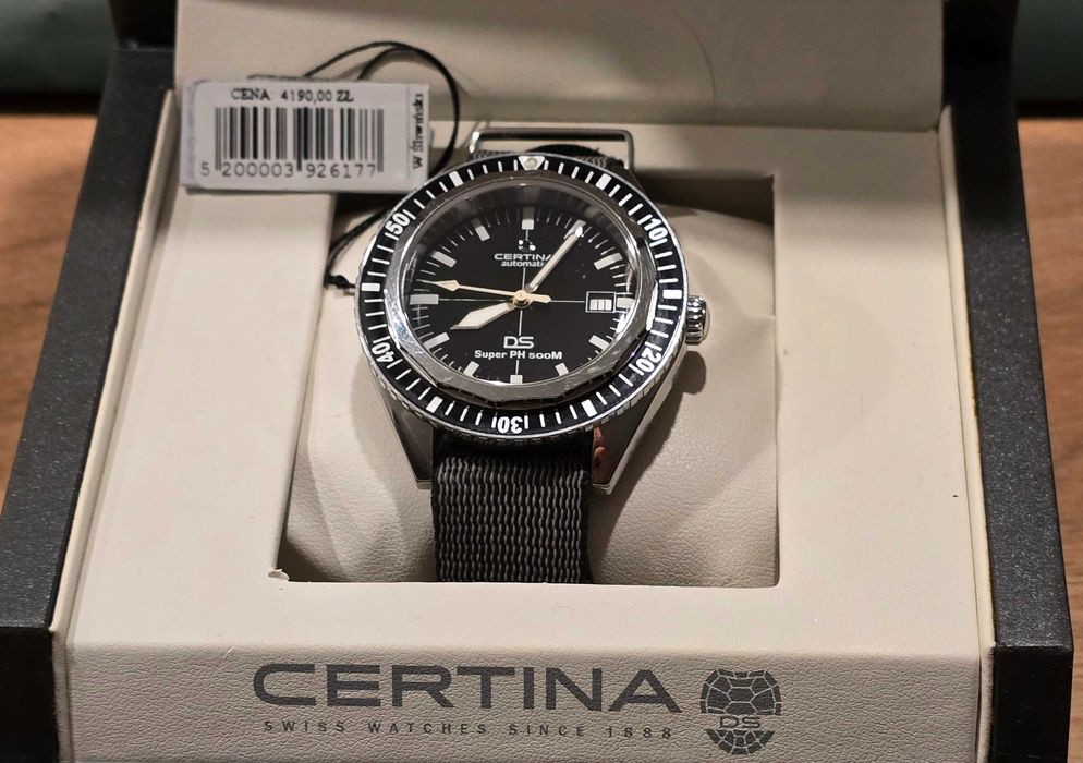ZEGAREK CERTINA DS SUPER PH500M - 80 godzin rezerwa chodu, 50 ATM