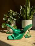 Buty na obcasie retro women sandals square toe shoe