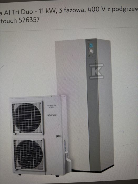 Pompa ciepła Split Atlantic 11 KW Exelia Al Tri Duo 3 fazowa Nowa
