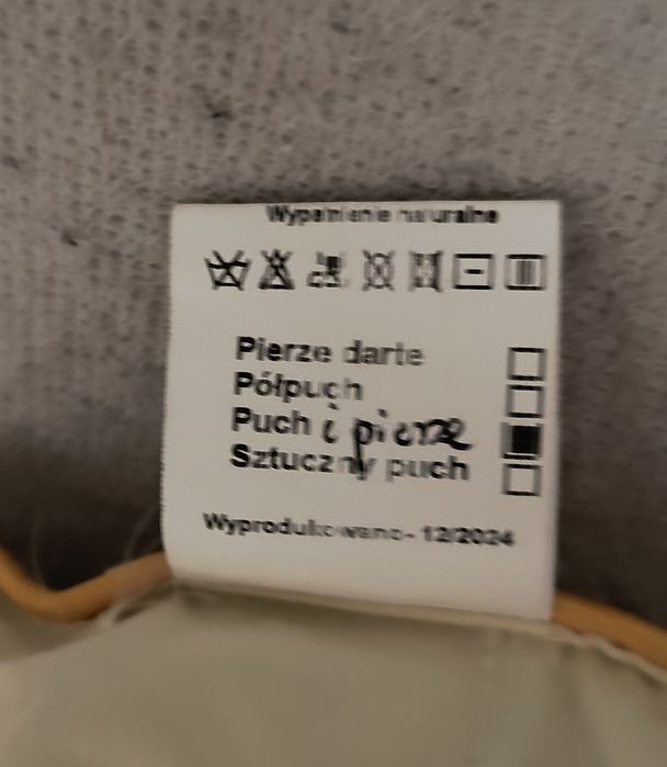Kołdra 220x200 puch i pierze wsad 3.5 kg