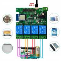 Sterownik 4CH DC 5-32V beznapięciowy ZigBee + RF z pilotem