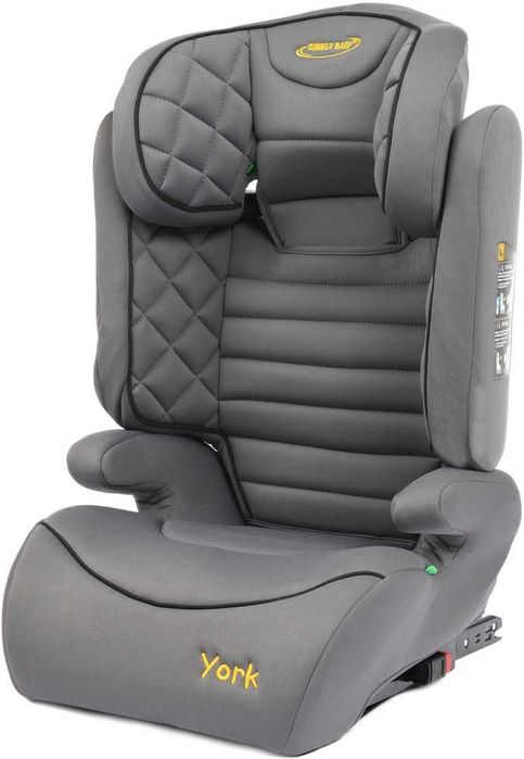 Fotelik samochodowy YORK i-SIZE ISOFIX 100-150cm homologacja - wysyłka