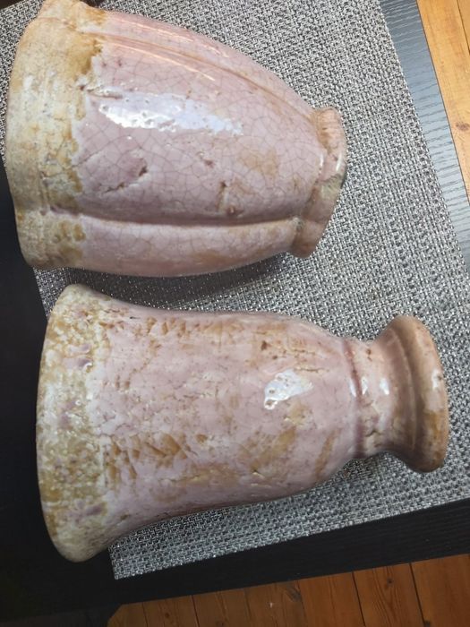 Przepiękny  wazon i doniczka - komplet