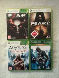 Fear 2 i Fear 3 Assassin Cred i Brotherhood Xbox 360