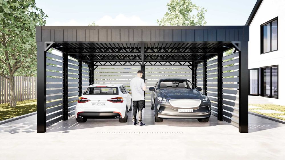 CARPORT 6x5m, wiata garażowa, zadaszenie
