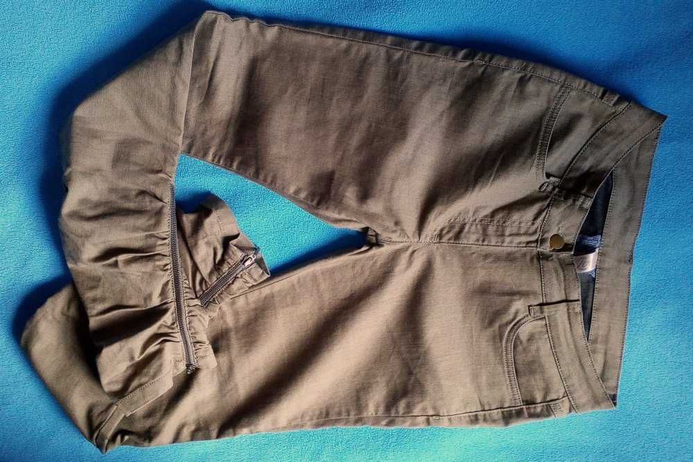 Стильные женские джинсы цвет песочный хаки размер 40