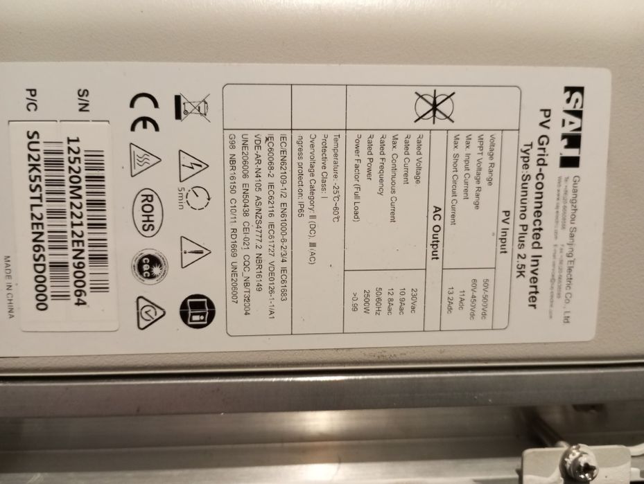 Inwerter falownik SAJ 2.5K