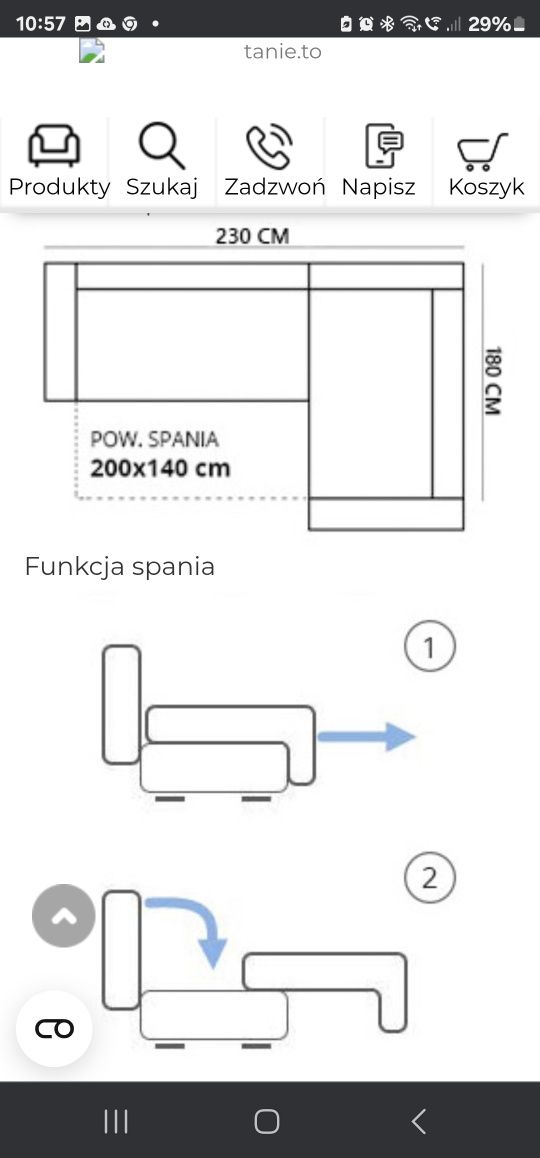 ROGÓWKA z funkcją spania