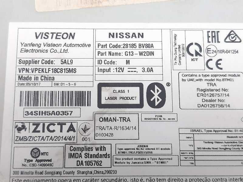 Rádio Nissan Juke
