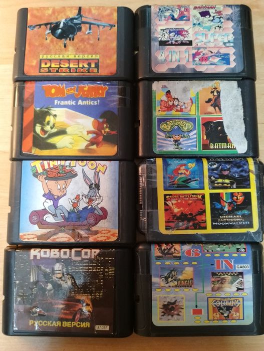 Картриджи Sega Mega Drive